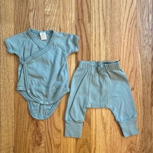 Kate Quinn Seafoam Baby Onesie and Pants Set